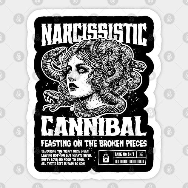 NARCISSISTIC CANNIBAL Sticker by artslaves